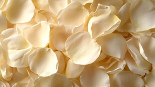 浪漫白色玫瑰花瓣特写