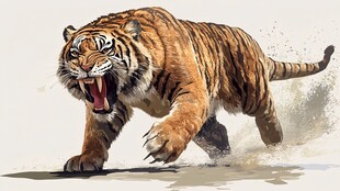 猛虎狂奔展霸气