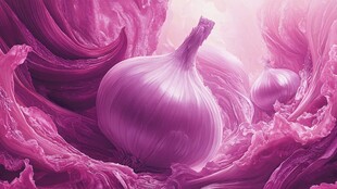 梦幻紫调洋葱创意艺术图