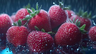 水润草莓 甜蜜欲滴的诱惑