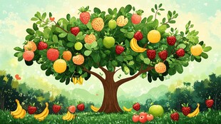 硕果累累的奇幻多果树