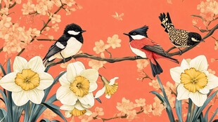 春日花鸟图