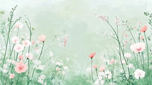 春日烂漫花海梦幻场景