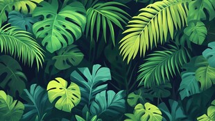 热带植物背景图