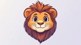 可爱卡通狮子头像
