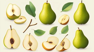 清新梨子素材集合展示