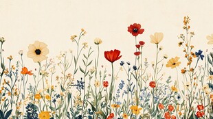 烂漫野花图
