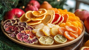 多彩干果拼盘 节日装饰佳品