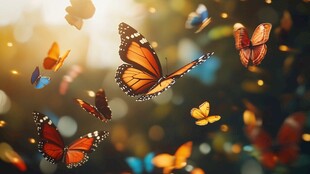 蝶舞飞扬 梦幻斑斓瞬间