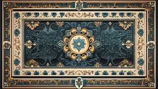 古典华丽风地毯精美图案