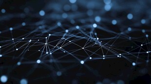 科技感网络连接抽象画面