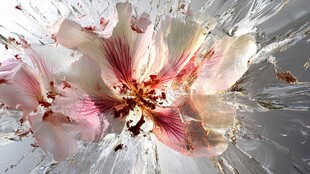 花朵爆裂瞬间的绝美画面