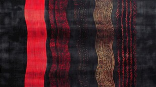 多彩条纹织物纹理图案