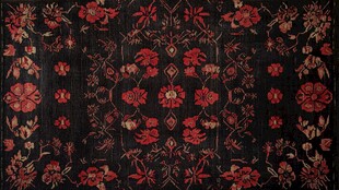 复古花卉图案精美织物