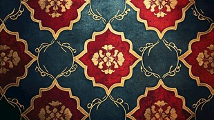 复古华丽几何花纹图案