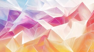 多彩几何多边形抽象背景图