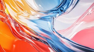 流动炫彩液体背景纹理