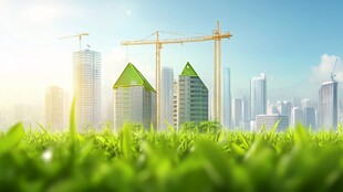 绿色城市建设中的蓬勃生机