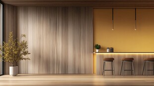 现代简约风室内吧台场景