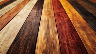 多彩木纹地板纹理特写