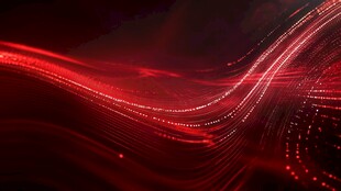 红色动感光线抽象背景图