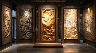 中式浮雕艺术展示空间