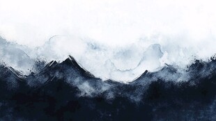 水墨山水意境图