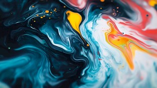 流体色彩艺术抽象图案
