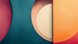 多彩几何拼接创意背景图