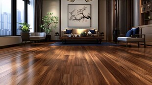 中式风格客厅木地板空间