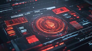 科技感十足的虚拟数据界面