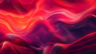 绚丽动感红色流体背景