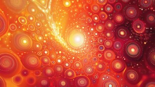 梦幻炫彩的抽象光斑背景