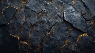 熔岩裂地岩石景观特效图