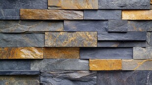 石砌墙面纹理特写