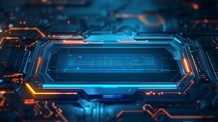 未来芯片 科技感电路场景