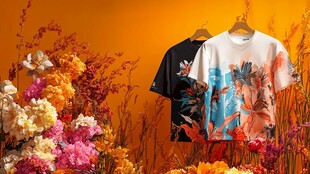 时尚T恤邂逅缤纷花卉