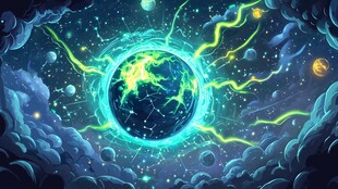 梦幻地球的宇宙奇幻景象