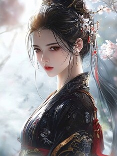 古风美人侧颜 尽显温婉气质