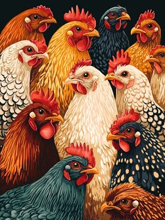 多彩鸡群大集合