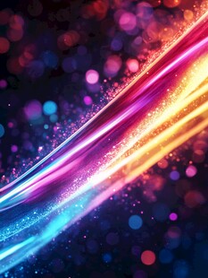 炫彩流光梦幻背景图