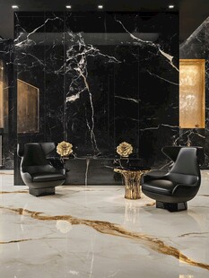 奢华大理石装饰的休憩空间