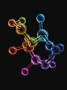 多彩分子结构示意图