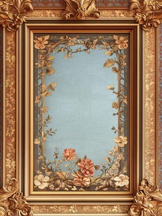 古典奢华花卉装饰画框