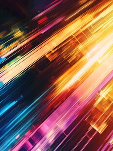 炫彩动感光线抽象背景图