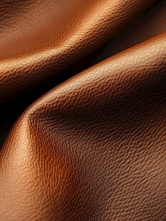 棕色皮革纹理特写