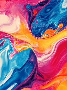 绚丽多彩流体艺术图案
