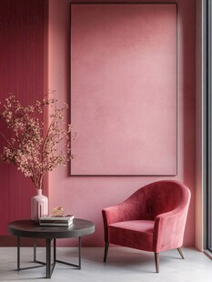 粉色温馨角落的优雅布置