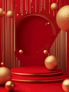 红金舞台场景 尽显华丽