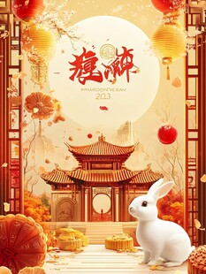 2023兔年新春喜庆场景